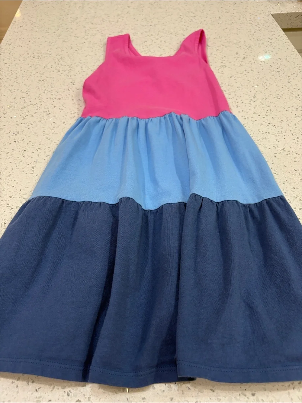 Vineyard Vines Girls' Tiered Colorblock dress size Small